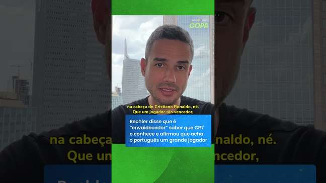 Marcelo Bechler comenta alfinetada de Cristiano Ronaldo: 'Não sei porque acha que eu não gosto dele'
