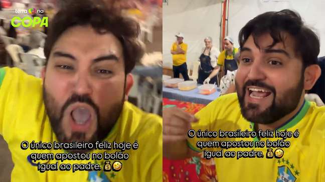 Padre ganha bolão ao cravar derrota do Brasil para a Noruega: 'Nunca comemorei tanto'