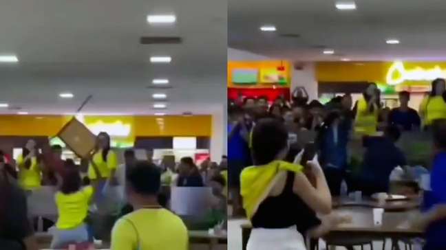 Torcedores brigam em shopping após eliminação do Brasil para a Noruega em Pernambuco