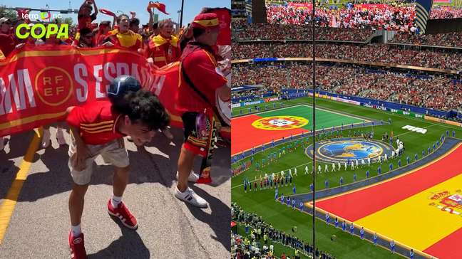 Jornalista brasileiro ‘alvo’ de CR7 viu eliminação do estádio e mostrou festa da torcida da Espanha antes de jogo