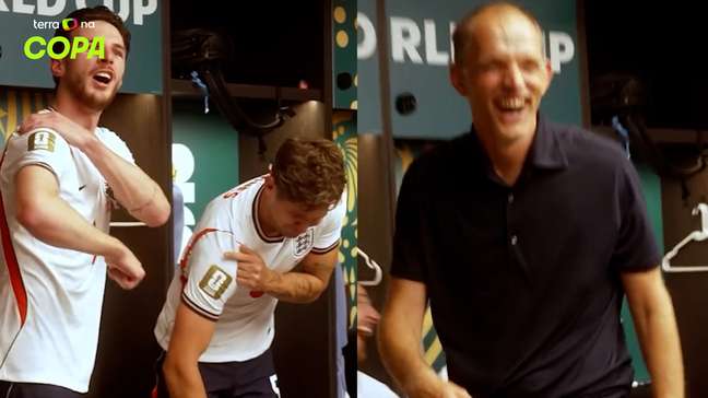 Zagueiro assusta técnico da Inglaterra ao fingir lesão durante festa no vestiário por classificação