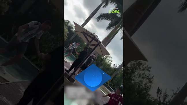 Cano, Castillo e Lucho pulam na piscina e comemoram virada da Argentina contra Egito #shorts