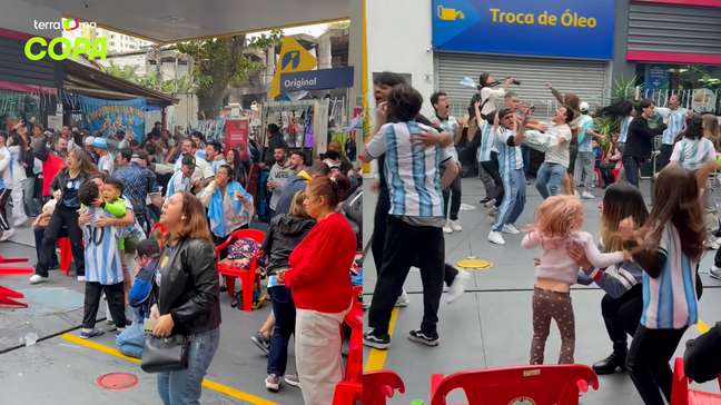 Gol da Argentina leva torcida à loucura em bairro de São Paulo