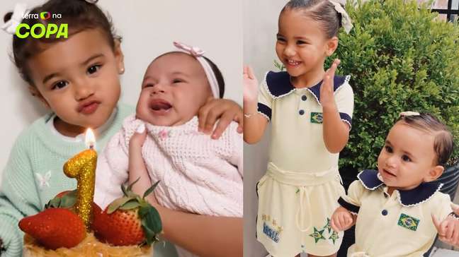 Bruna Biancardi encanta ao mostrar imagens de Mavie e Mel juntas ao celebrar um ano da caçula