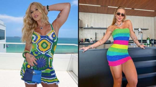 Virgínia já era fã de crochê antes da Copa; veja outros looks