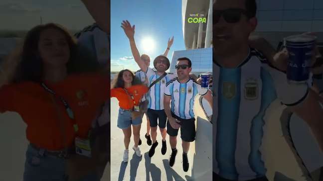 Clima de Libertadores em Kansas City: sente só a festa dos argentinos nas quartas de final #shorts