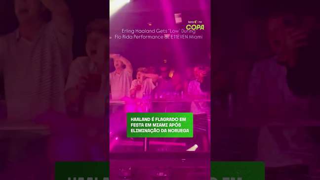 Haaland é flagrado em festa em Miami após eliminação da Noruega
