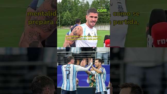 De Paul fala sobre amizade com Messi e enaltece Copa do craque: 'Aproveitamento total' #shorts
