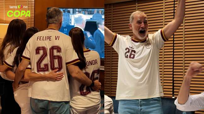 Rei da Espanha vira ‘torcedor comum’ ao comemorar classificação para a final da Copa