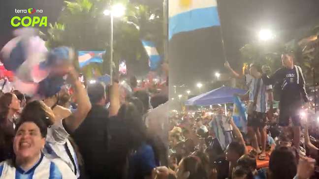Torcida da Argentina ‘transforma’ Rio de Janeiro em Buenos Aires após classificação para a final da Copa