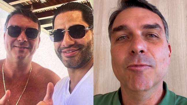 Flávio Bolsonaro diz que foto com Sicário deve ser 'mais uma das várias que tira todo dia'
