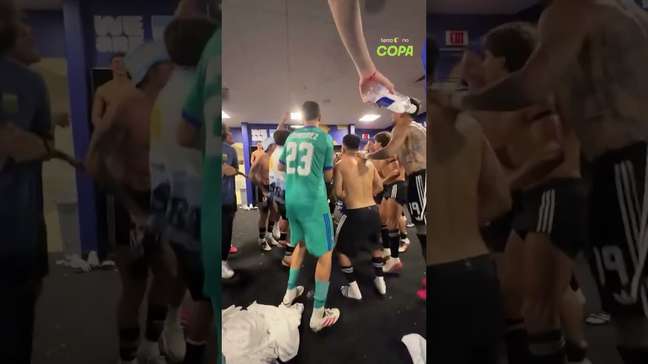 Jogadores da Argentina não perdoam ingleses e pedem 'um minuto de silêncio' em festa no vestiário
