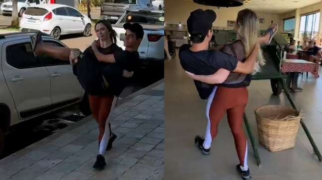 Mulher viraliza após carregar no colo marido que quebrou o pé: “Faz crossfit”