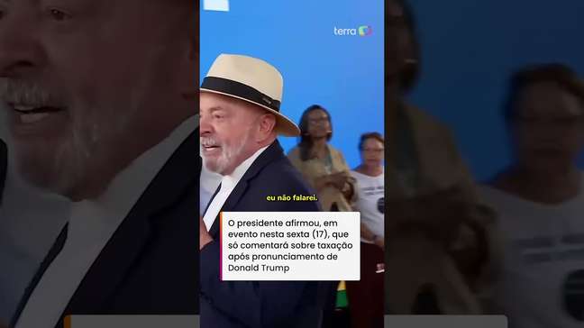 Lula afirma que só irá falar do tarifaço quando Trump se pronunciar #shorts
