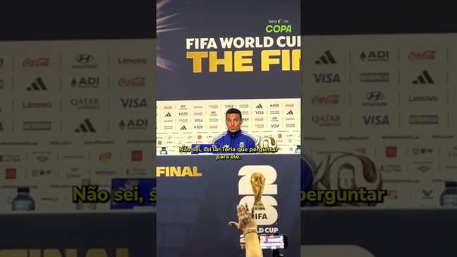 Scaloni sobre última copa de Messi: 'Não cansa de nos surpreender' #shorts
