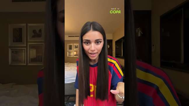 Inés García, namorada de Lamine Yamal, revela nervosismo antes da final da Copa #shorts