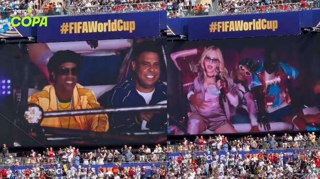 Ronaldinho mostra reação no estádio em ‘rolê aleatório’ com Ronaldo em show de Madonna na final da Copa
