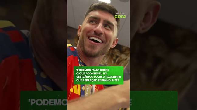Olha a algazarra que a seleção espanhola fez no vestiário depois da vitória #shorts