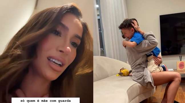 Bianca Andrade mostra filho chorando em despedida após dois meses juntos: 'Dói muito'