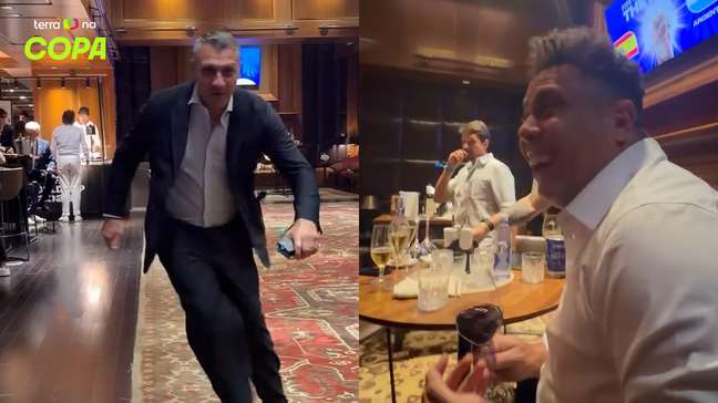 'Esse sou eu?’: Veja a reação de Ronaldo Fenômeno à imitação de Vieri