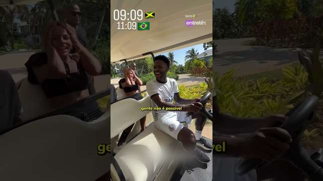 Virginia compartilha direção desastrada de Vini Jr. em carro de golfe: #shorts