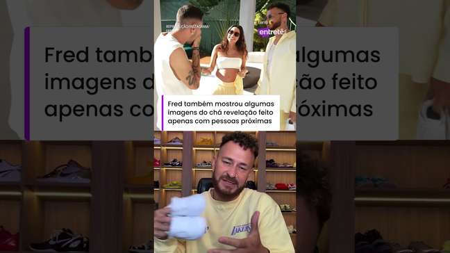 Apresentador Fred Bruno anuncia que será pai pela segunda vez #shorts