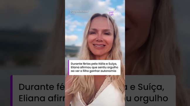 Eliana mostra reencontro com o filho após primeiras férias separados #shorts