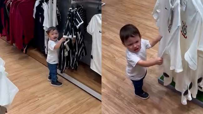 Gêmeos viralizam ao 'invadir' loja atrás de produtos do Corinthians; veja víde
