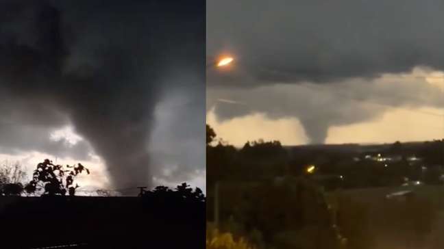 Tornado assusta e deixa feridos no Rio Grande do Sul; vídeos mostram desespero de moradores 