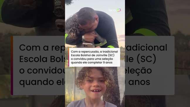 Garotinho que viralizou após relatar bullying por dançar balé recebe convite da Bolshoi #shorts