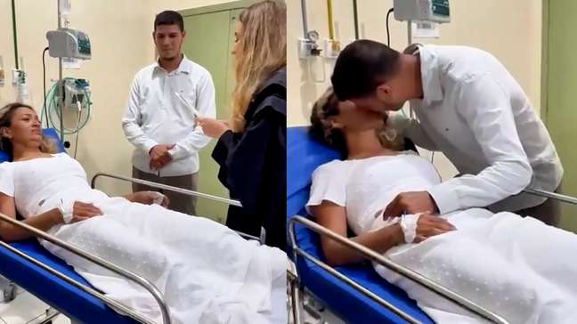 Noiva passa mal e celebra casamento em sala de emergência em hospital no Acre