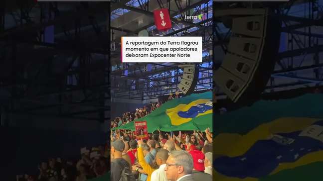 Militância esvazia convenção do PT antes de término de discurso de Lula #shorts