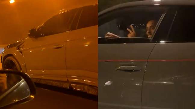 Jogador do PSG é flagrado dirigindo carro milionário e acena para fãs