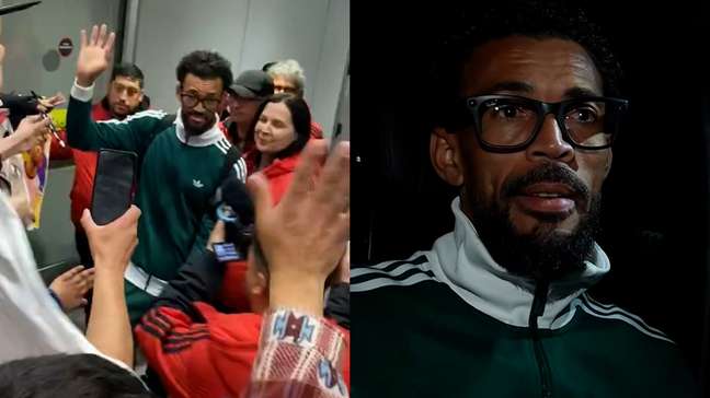 Destaque da Copa, Vozinha é ovacionado durante chegada ao Chile: 'Muito feliz'