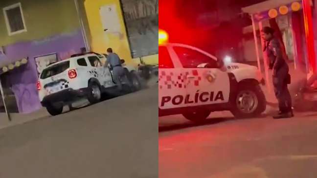 Vídeo mostra viatura da PM atingindo motociclista durante perseguição na Grande SP