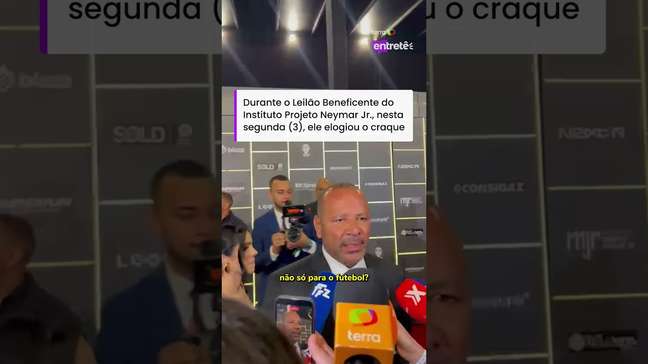 Neymar pai diz que ficará 'muito triste' quando jogador se aposentar: 'Sou um admirador' #shorts