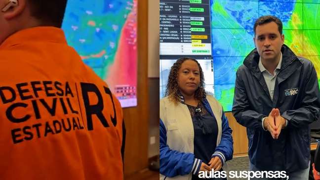 Defesa Civil do RJ atualiza alerta para vendavais em meio à suspensão das aulas no estado