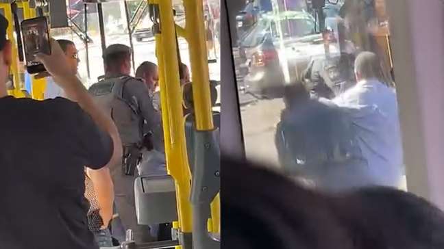 Motorista de ônibus é retirado à força de veículo por policiais militares em SP