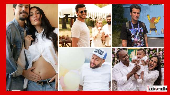 Dia dos Pais: veja looks de papais famosos em chá de bebê, batizado e aniversários