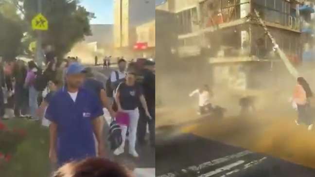 Vídeo mostra pessoas correndo enquanto prédio desaba durante terremoto na Colômbia; veja
