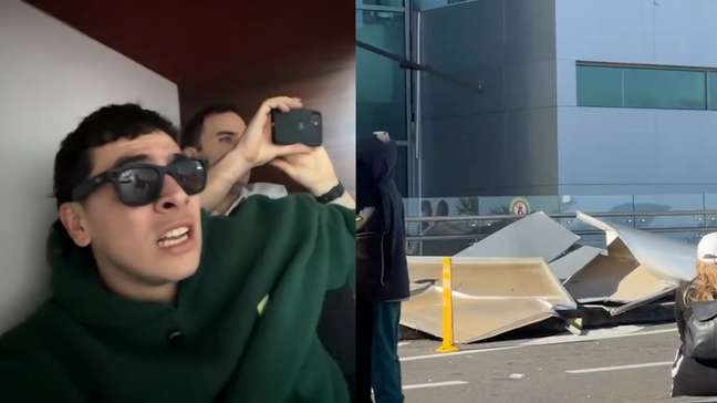 Influenciador grava momento em que terremoto atinge aeroporto na Colômbia: 'Caiu tudo'