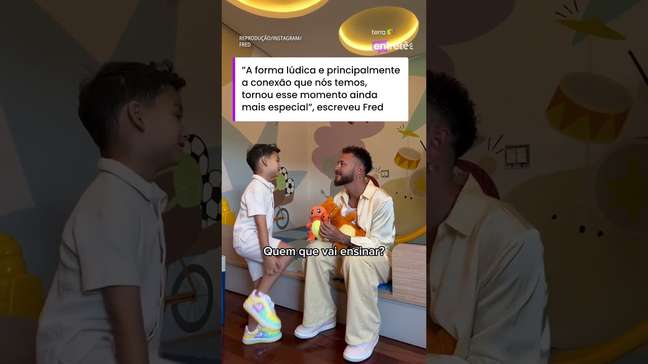Fred Bruno mostra reação do filho Cris ao descobrir que será irmão mais velho #shorts
