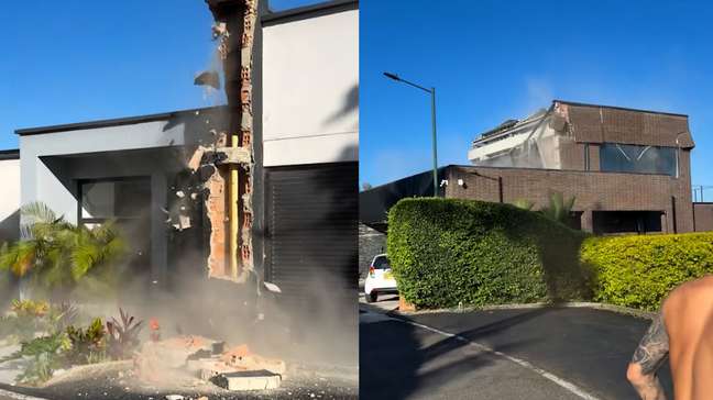Vídeo mostra fuga de 'família influencer' antes de terremoto destruir mansão na Colômbia