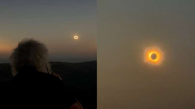 Guitarrista do Queens acompanha eclipse solar total na Espanha: 'Lindo, lindo'
