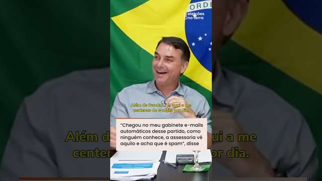 Flávio Bolsonaro diz que assessoria achou que e-mails do Missão eram spam: 'Ninguém conhece' #shorts