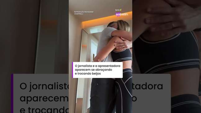 César Tralli compartilha momento romântico matinal com Ticiane Pinheiro #shorts