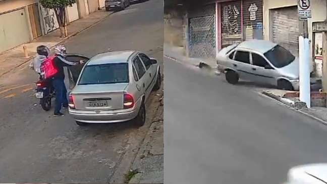 Vídeo registra momento em que motorista persegue suspeitos após ser assaltado em SP; dupla morreu