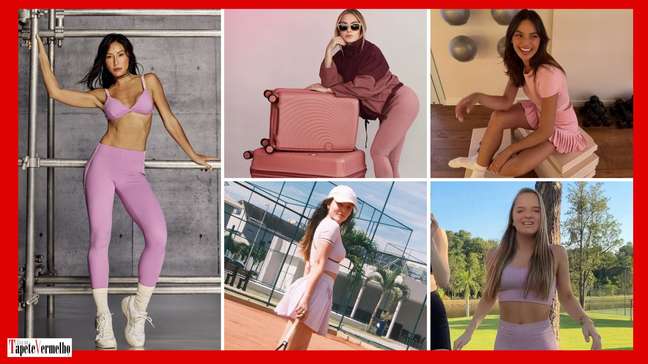 Moda fitness aposta na trend do rosa, com Sabrina Sato, Isis Valverde, Rafa Justus e mais famosas