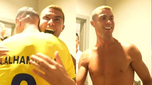 Cristiano Ronaldo comemora vitória do Al-Nassr de virada