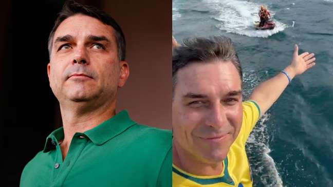 Flávio Bolsonaro participa de ‘motociata’ seguida de ‘barqueata’ em Angra dos Reis: ‘Pura festa’